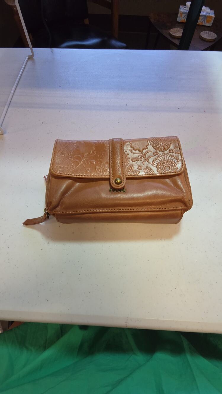 The Sak Tan Embossed Leather Crossbody